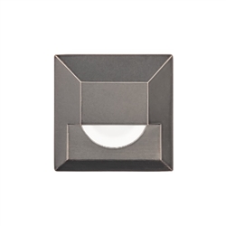 WAC Lighting 2061-27BS 2" Inground Square Step Light, 2700K Color Temperature, 85 CRI, Bronzed Stainless Steel
