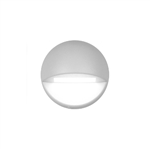 WAC Lighting 3011-27WT Deck and Patio Circle LED Light, 2700K Color Temperature, 90 CRI, White on Aluminum