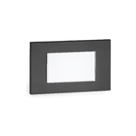 WAC Lighting 4071-27BK 12V Rectangle LED Step and Wall Light, 2700K Color Temperature, Black on Aluminum