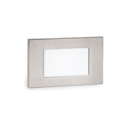 WAC Lighting 4071-27SS 12V Rectangle LED Step and Wall Light, 2700K Color Temperature, Stainless Steel