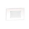 WAC Lighting 4071-27WT 12V Rectangle LED Step and Wall Light, 2700K Color Temperature, White on Aluminum