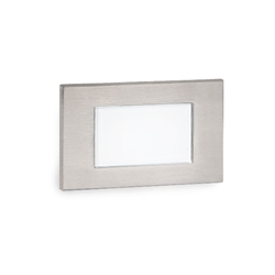 WAC Lighting 4071-30SS 12V Rectangle LED Step and Wall Light, 3000K Color Temperature, Stainless Steel