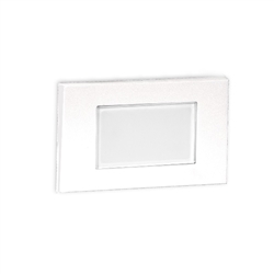 WAC Lighting 4071-30WT 12V Rectangle LED Step and Wall Light, 3000K Color Temperature, White on Aluminum