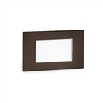 WAC Lighting 4071-AMBZ 12V Rectangle LED Step and Wall Light, Amber Color Temperature, Bronze on Aluminum