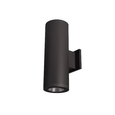 WAC Lighting DS-WD05-F27C-BK  Tube Architectural 13" LED Outdoor Wall Sconce, One Side Each, 3500K Color Temperature, 85 CRI, Black