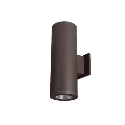WAC Lighting DS-WD05-F27C-BZ  Tube Architectural 13" LED Outdoor Wall Sconce, One Side Each, 2700K Color Temperature, 90 CRI, Bronze