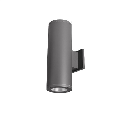 WAC Lighting DS-WD05-F27C-GH  Tube Architectural 13" LED Outdoor Wall Sconce, One Side Each, 2700K Color Temperature, 85 CRI, Graphite