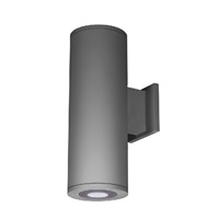 WAC Lighting DS-WD05-U27B-GH 5" 22W Double Sided Ultra Narrow Beam LED Wall Sconce, 2700K Color Temperature, 85 CRI, 125 x 2 Lumens, Graphite