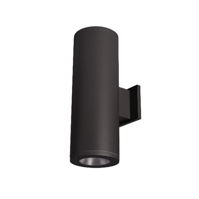 WAC Lighting DS-WD06-F27A-BK Tube Architectural 18" LED Outdoor Wall Sconce, Away from the Wall, 3500K Color Temperature, 85 CRI, Black