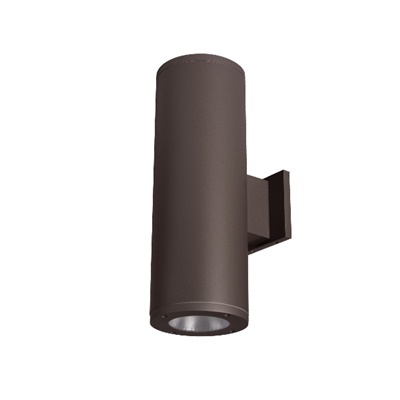 WAC Lighting DS-WD06-F27A-BZ Tube Architectural 18" LED Outdoor Wall Sconce, Away from the Wall, 2700K Color Temperature, 90 CRI, Bronze