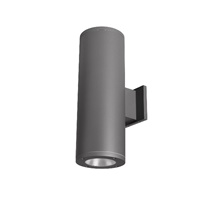 WAC Lighting DS-WD06-F27S-GH Tube Architectural 18" LED Outdoor Wall Sconce, Straight Up and Down, 33 Degree Beam Angle, 2700K Color Temperature, 85 CRI, Graphite