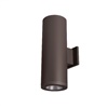 WAC Lighting DS-WD06-F40C-BZ Tube Architectural 18" LED Outdoor Wall Sconce, One Side Each, 3500K Color Temperature, 85 CRI, Bronze