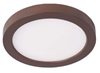 WAC Lighting FM-05RN-930-BZ 5" LED Round Ceiling and Wall Mount, 12W, 3000K Color Temperature, 90 CRI, 1050 Lumens, Bronze