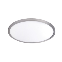 WAC Lighting FM-15RN-930-NI 15" LED Round Ceiling and Wall Mount, 28W, 3000K Color Temperature, 90 CRI, 2550 Lumens, Nickel