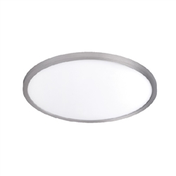 WAC Lighting FM-15RN-935-NI 15" LED Round Ceiling and Wall Mount, 28W, 3500K Color Temperature, 90 CRI, 2550 Lumens, Nickel