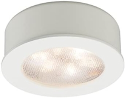 WAC Lighting HR-LED87-27-WT LED Round Button Light, 2700K, White