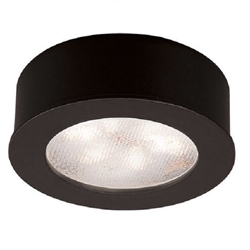 WAC Lighting HR-LED87-BK LED Round Button Light, 3000K, Black