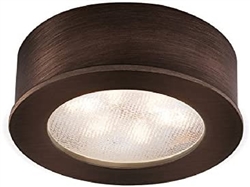 WAC Lighting HR-LED87-CB LED Round Button Light, 3000K, Copper Bronze