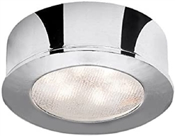 WAC Lighting HR-LED87-CH LED Round Button Light, 3000K, Chrome