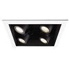 WAC Lighting MT-4LD226T-WT 4" LED Precision Multiples Trim for Adjustable Spot 4 Light (2x2) Housing, White