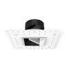 WAC R2ASWL-A827-HZWT 2" Square Wall Wash Lensed Trimless Housing, Wet Location, Asymmetrical Beam Spread, 85 CRI, 2700K, Haze/ White