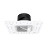 WAC R2ASWL-A830-WT 2" Square Wall Wash Lensed Trimless Housing, Wet Location, Asymmetrical Beam Spread, 85 CRI, 3000K, White