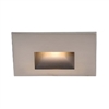 WAC Lighting WL-LED100C-BN 3.5W Horizontal Rectangle LED Step Light, 120V, 3000K Color Temperature, Brushed Nickel on Aluminium