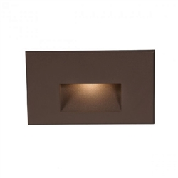 WAC Lighting WL-LED100C-BZ 3.5W Horizontal Rectangle LED Step Light, 120V, 3000K Color Temperature, Bronze on Aluminum