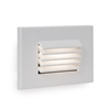 WAC Lighting WL-LED120-AM-WT 3.5W Horizontal Rectangle LED Step Light, 120V, Amber Light, White on Aluminium