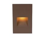 WAC Lighting WL-LED200C-BZ 3.5W  Vertical Rectangle LEDme Step Light, 120V, 3000K Color Temperature, 85 CRI, Bronze