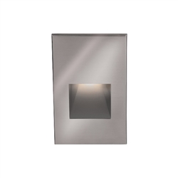 WAC Lighting WL-LED200-C-SS 3.5W Vertical Rectangle LEDme Step Light, 120V, 3000K Color Temperature, 85 CRI, Stainless Steel