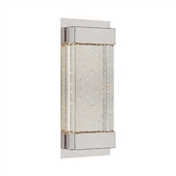 WAC Lighting WS-12713-PN 8W 13" Mythical Vertical LED Wall Sconce, 3000K Color Temperature, 90 CRI, 139 Lumens, Polished Nickel