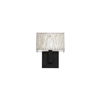 WAC Lighting WS-13107-BK 7" 5.5W LED Manhattan Wall Sconce, 2700K Color Temperature, 90 CRI, 280 Lumens, Black