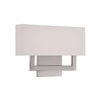 WAC Lighting WS-13115-BN 15" 10W LED Manhattan Wall Sconce, 2700K Color Temperature, 90 CRI, 840 Lumens, Brushed Nickel