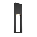 WAC Lighting WS-W15924-BK 16W 24" Archetype Outdoor LED Wall Sconce, 3000K Color Temperature, 90 CRI, 571 Lumens, Black