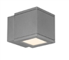 WAC Lighting WS-W2504-GH 16W Rubix Single LED Wall Mount, 3000K Color Temperature, 90 CRI, 750 Lumens, Graphite