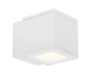 WAC Lighting WS-W2505-WT 30W Rubix Double LED Wall Mount, 3000K Color Temperature, 90 CRI, 1400 Lumens, White