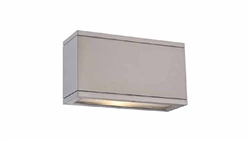 WAC Lighting WS-W2509-AL 16W Rubix Single LED Wall Mount, 3000K Color Temperature, 90 CRI, 805 Lumens, Brushed Aluminum