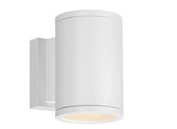 WAC Lighting WS-W2604-WT 6.5" Tube Double LED Light Outdoor Wall Sconce, 16W, 800 Lumens, 3000K Color Temperature, 90 CRI, White