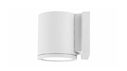 WAC Lighting WS-W2605-WT 5" Tube Single LED Light Outdoor Wall Sconce, 30W, 1750 Lumens, 3000K Color Temperature, 90 CRI, White