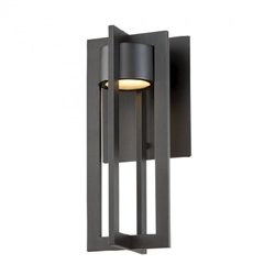 WAC Lighting WS-W48620-BZ 18W 20" Chamber Outdoor LED Wall Sconce, 3000K Color Temperature, 90 CRI, 1600 Lumens, Bronze