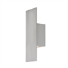WAC Lighting WS-W54614-AL 11W 14" Icon LED Outdoor Wall Sconce, 3000K Color Temperature, 90 CRI, Brushed Aluminum