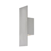 WAC Lighting WS-W54620-AL 11W 20" Icon LED Outdoor Wall Sconce, 3000K Color Temperature, 90 CRI, Brushed Aluminum