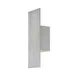 WAC Lighting WS-W54620-AL 11W 20" Icon LED Outdoor Wall Sconce, 3000K Color Temperature, 90 CRI, Brushed Aluminum