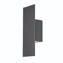 WAC Lighting WS-W54620-BL 11W 20" Icon LED Outdoor Wall Sconce, 3000K Color Temperature, 90 CRI, Black