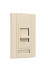 Wattstopper CDLV1100I 1100VA Magnetic Low Voltage Single Pole, Slide-to-Off Dimmer, Narrow, Ivory
