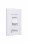 Wattstopper CDLV1100W 1100VA Magnetic Low Voltage Single Pole, Slide-to-Off Dimmer, Narrow, White