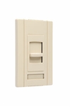 Wattstopper CDLV700I 700VA Magnetic Low Voltage Single Pole, Slide-to-Off Dimmer, Narrow, Ivory