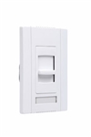 Wattstopper CDLV700W 700VA Magnetic Low Voltage Single Pole, Slide-to-Off Dimmer, Narrow, White