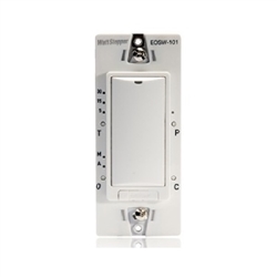 Wattstopper EOSW-101-LA RF Single Relay Switch Receiver, No Neutral, Light Almond